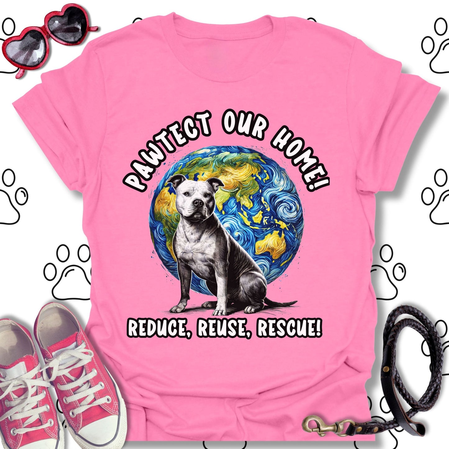 Pitbull Earth Day Shirt T-Shirt