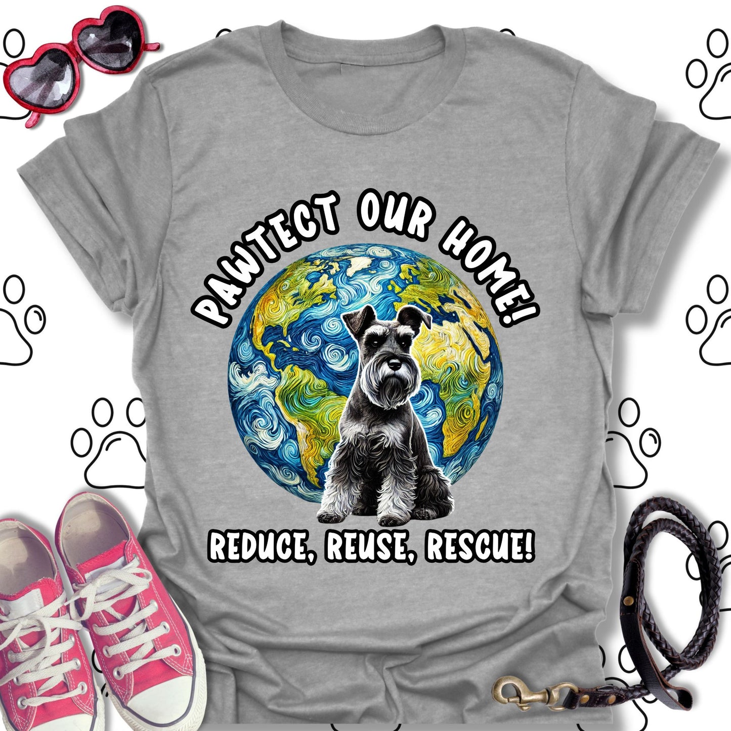 Schnauzer Earth Day T-Shirt