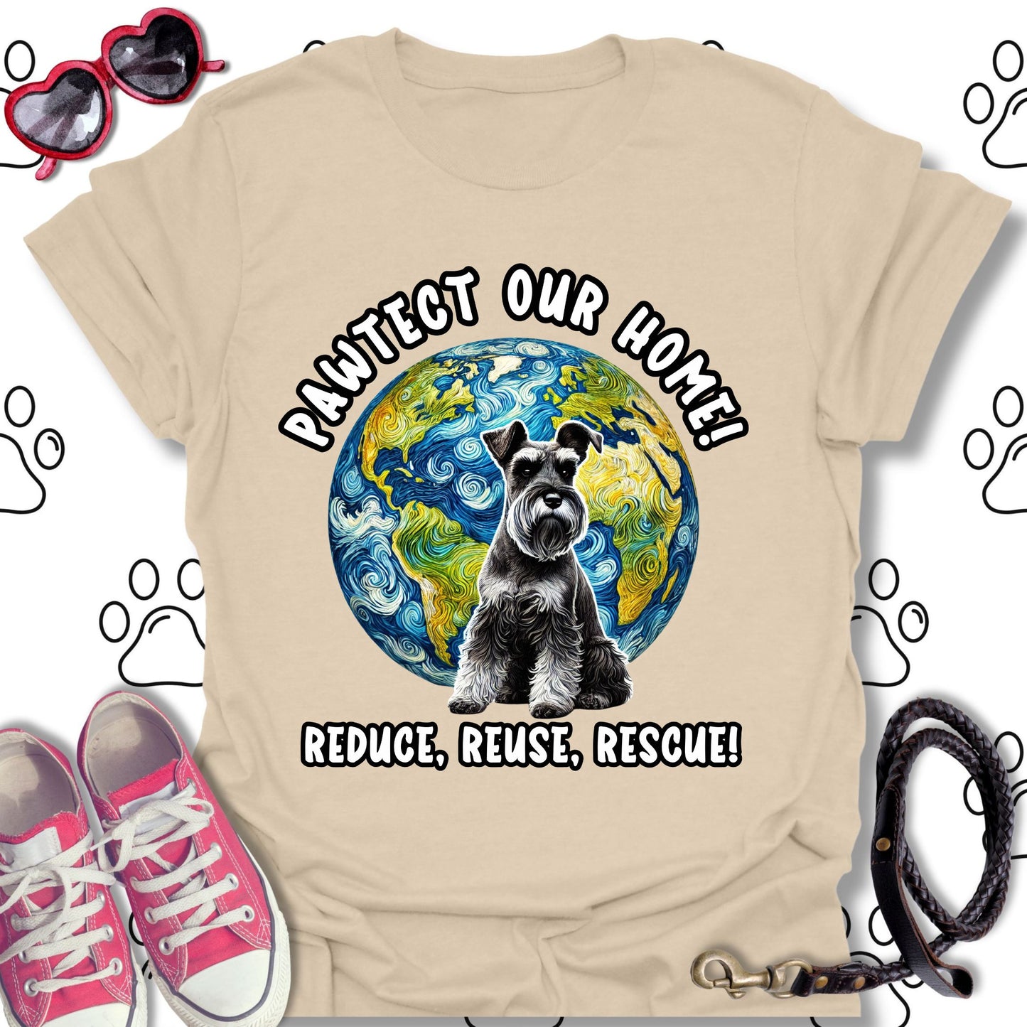 Schnauzer Earth Day T-Shirt