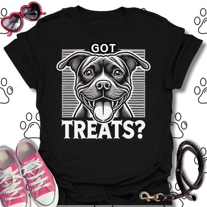 Got Treats? Funny Pitbull Dog Lover T-Shirt