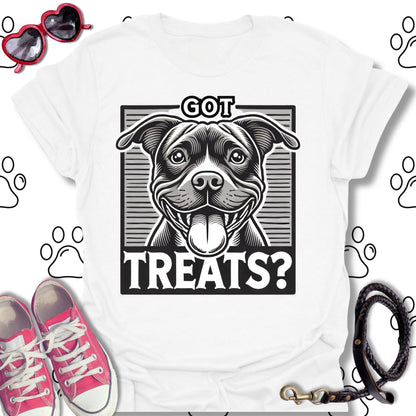 Got Treats? Funny Pitbull Dog Lover T-Shirt