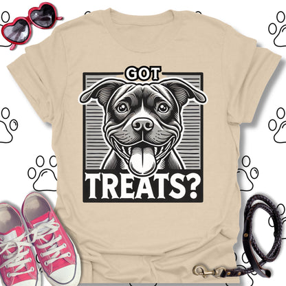 Got Treats? Funny Pitbull Dog Lover T-Shirt