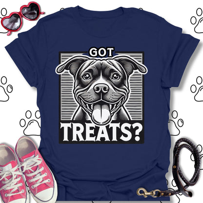 Got Treats? Funny Pitbull Dog Lover T-Shirt