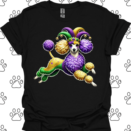 Poodle Festive Mardi Gras T-Shirt