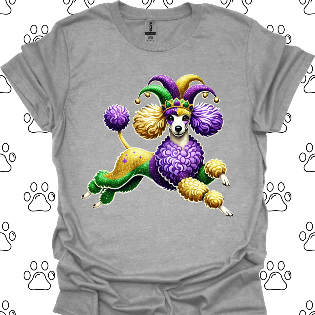 Poodle Festive Mardi Gras T-Shirt