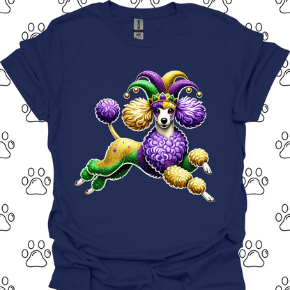 Poodle Festive Mardi Gras T-Shirt