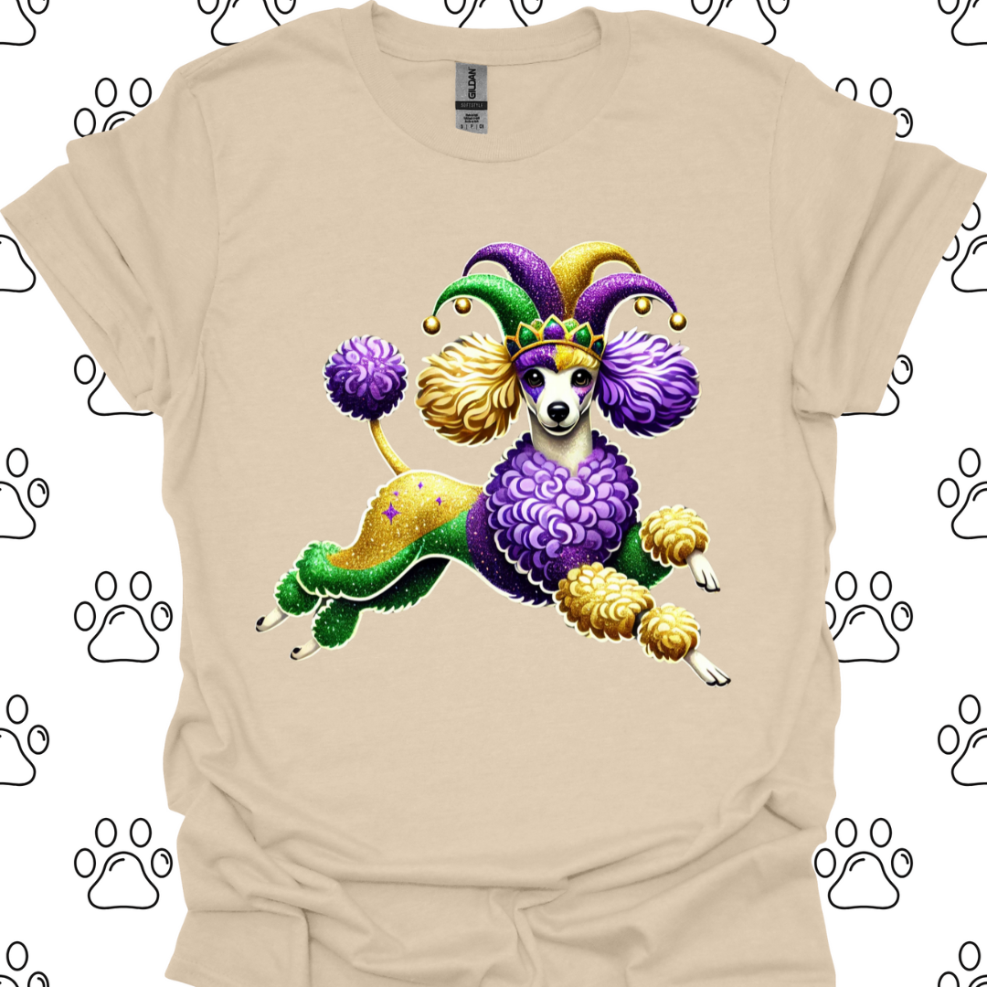 Poodle Festive Mardi Gras T-Shirt