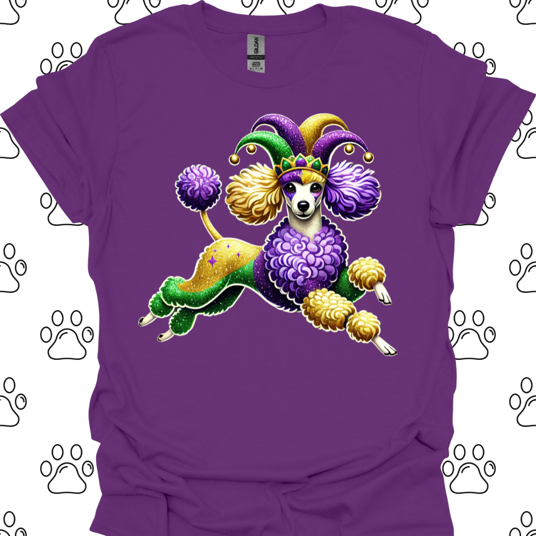 Poodle Festive Mardi Gras T-Shirt