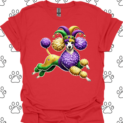 Poodle Festive Mardi Gras T-Shirt