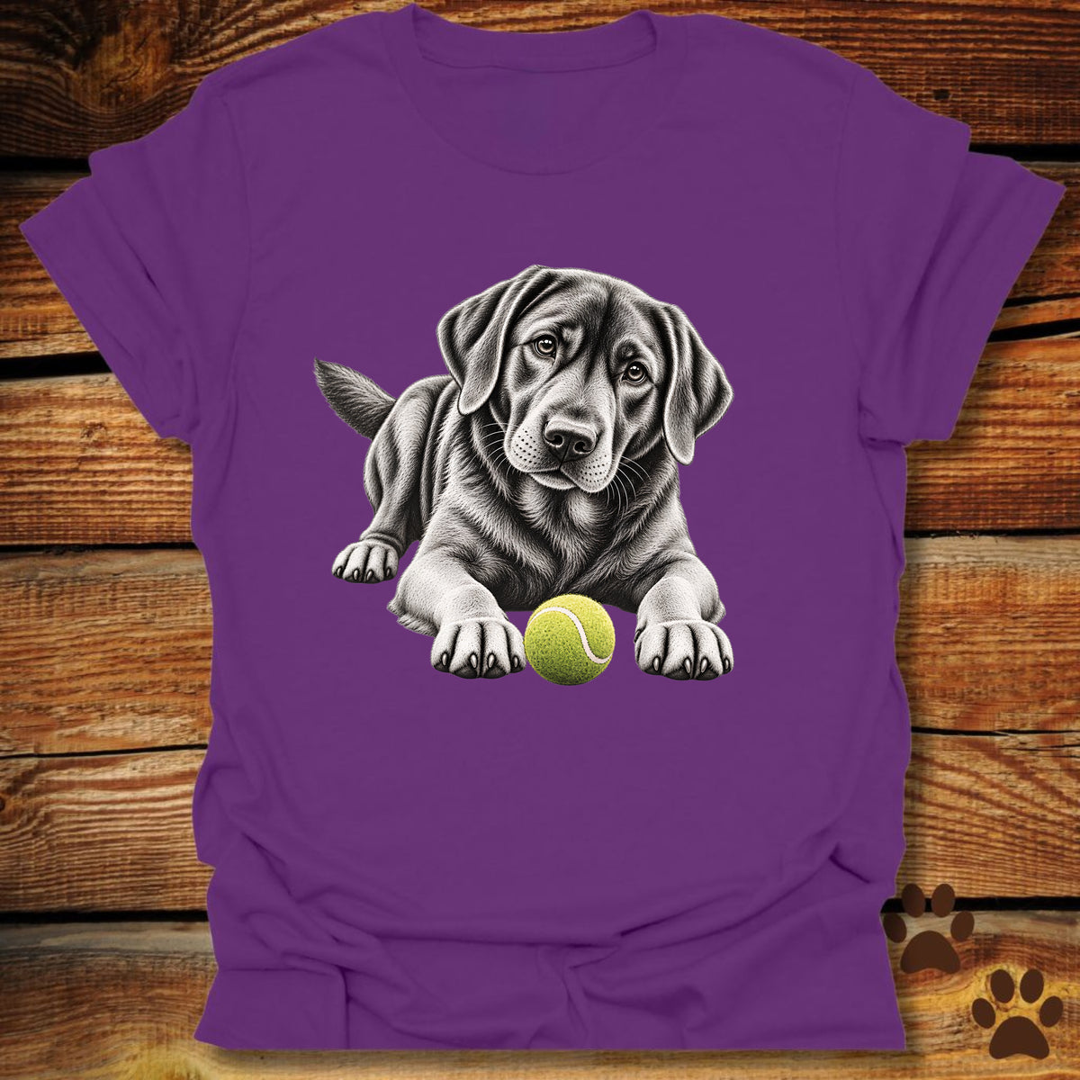 Black Labrador Let's Play T-Shirt