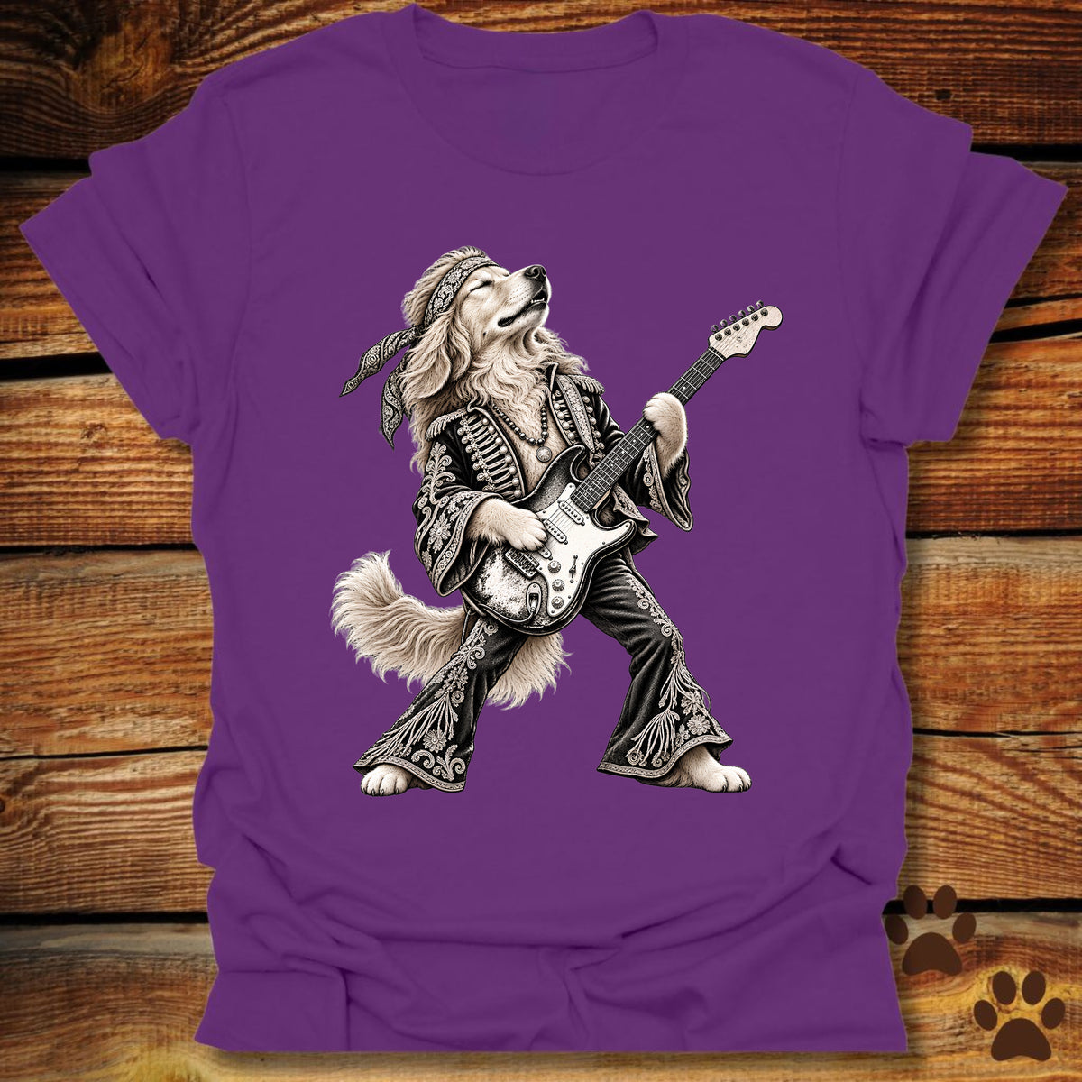 Golden Retriever Rock Star T-Shirt