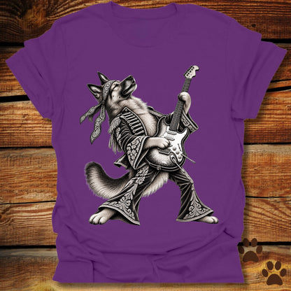 German Shepherd Guitar Hero T-Shirt