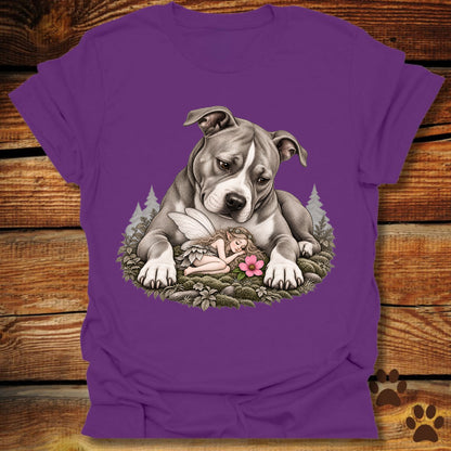 Pit Bull Whimsical Sleeping Fairy T-Shirt