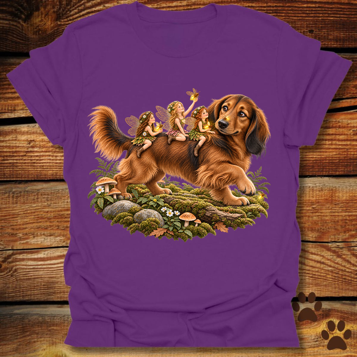 Fairies Riding a Dachshund T-Shirt