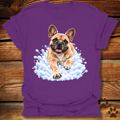 French Bulldog Snow Day T-Shirt - Front & Back Print