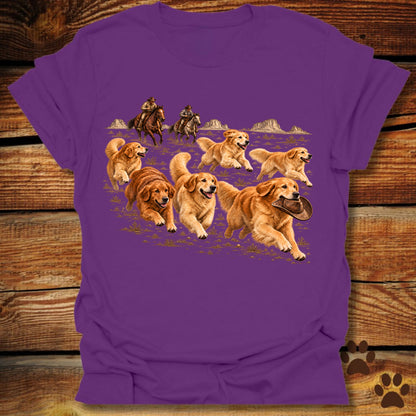 Golden Retriever Stampede T-Shirt