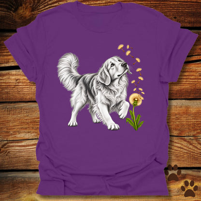 Golden Retriever Dandelion Wish T-Shirt