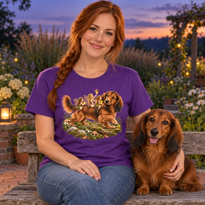Fairies Riding a Dachshund T-Shirt