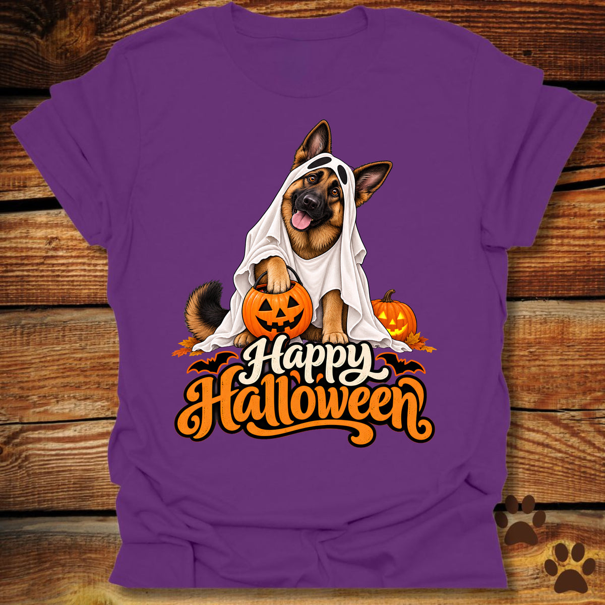 "Happy Halloween" German Shepherd T-Shirt