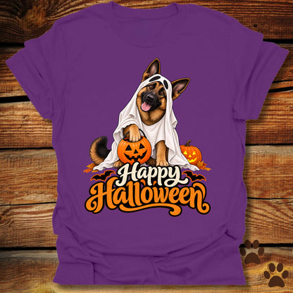 "Happy Halloween" German Shepherd T-Shirt