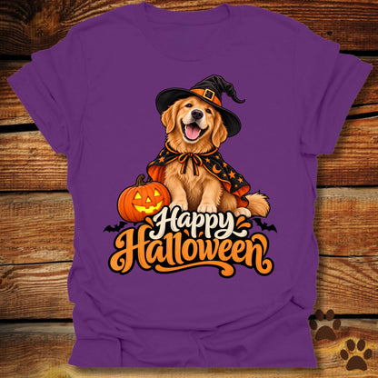 "Happy Halloween" Golden Retriever T-Shirt