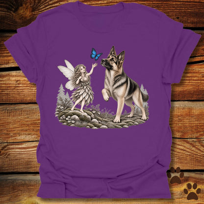 German Shepherd Whimsical Fairy T-Shirt