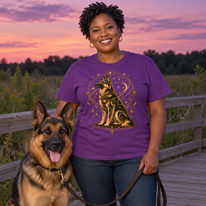 Mystic German Shepherd Celestial T-Shirt