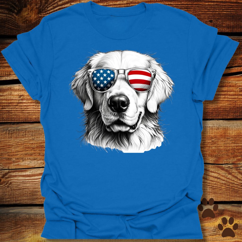 Golden Retriever Fourth of July Shirt