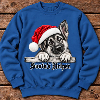 Santa’s Helper German Shepherd Sweatshirt