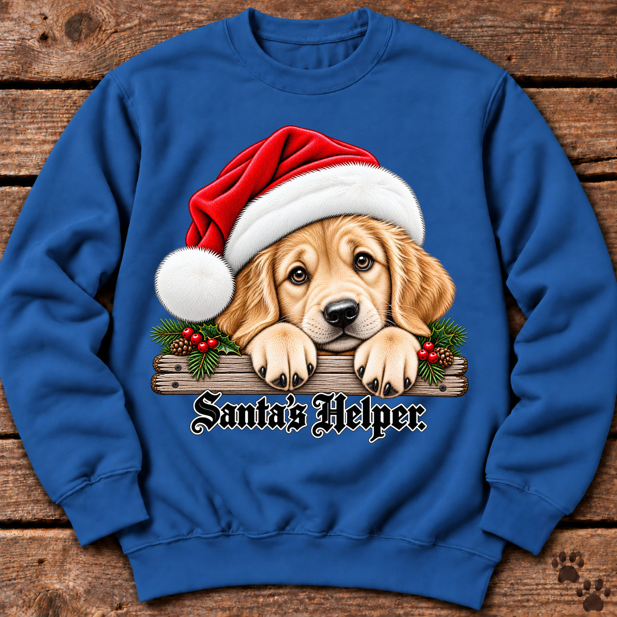 Santa’s Helper Golden Retriever Sweatshirt