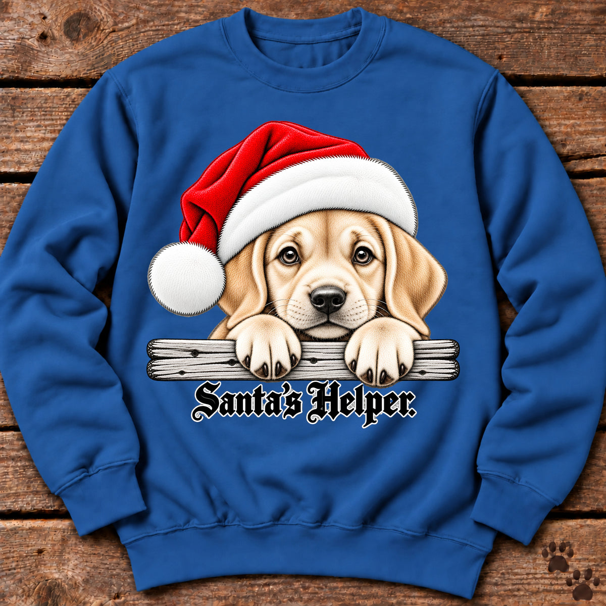 Santa’s Helper Yellow Labrador Sweatshirt