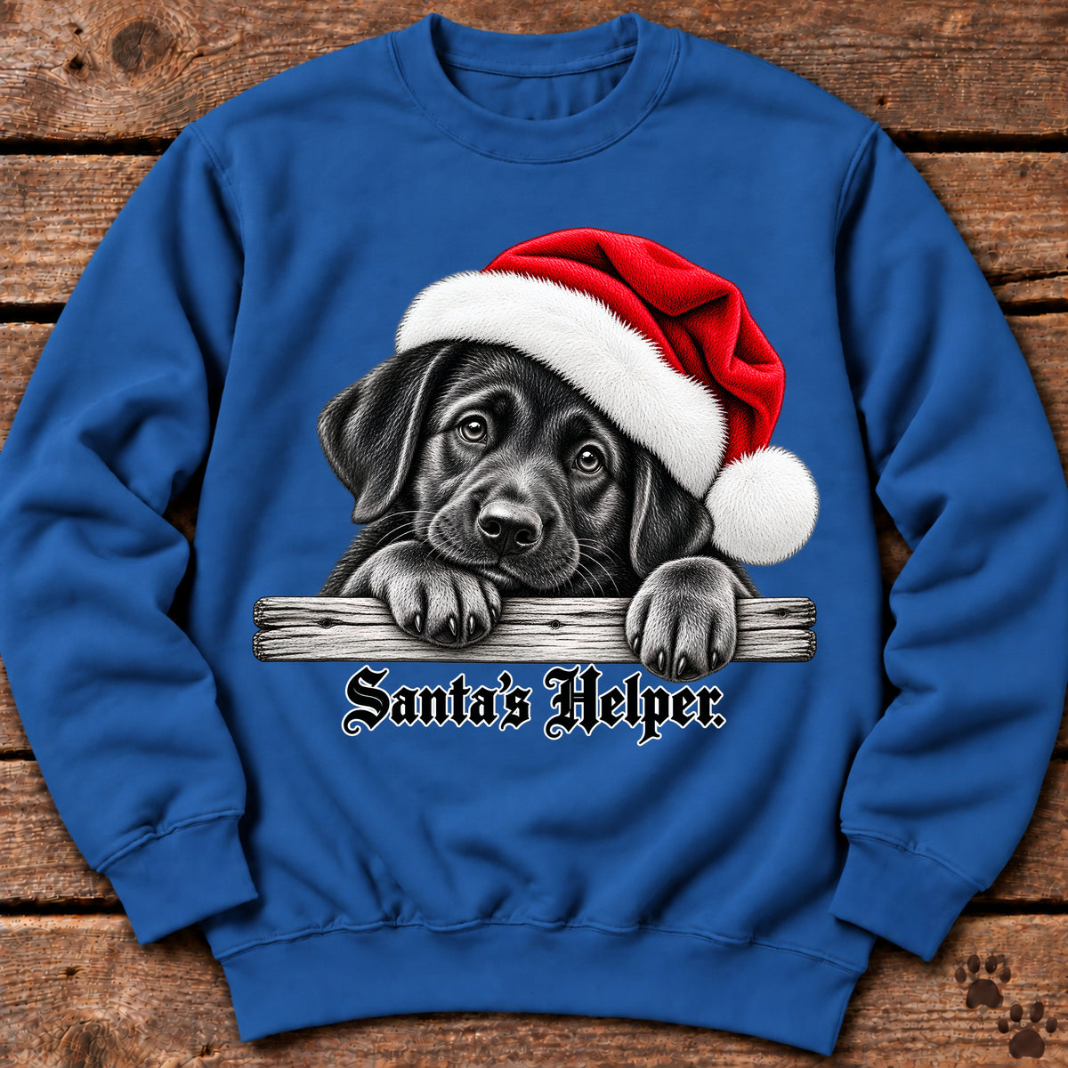 Santa’s Helper Black Labrador Sweatshirt