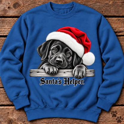 Santa’s Helper Black Labrador Sweatshirt