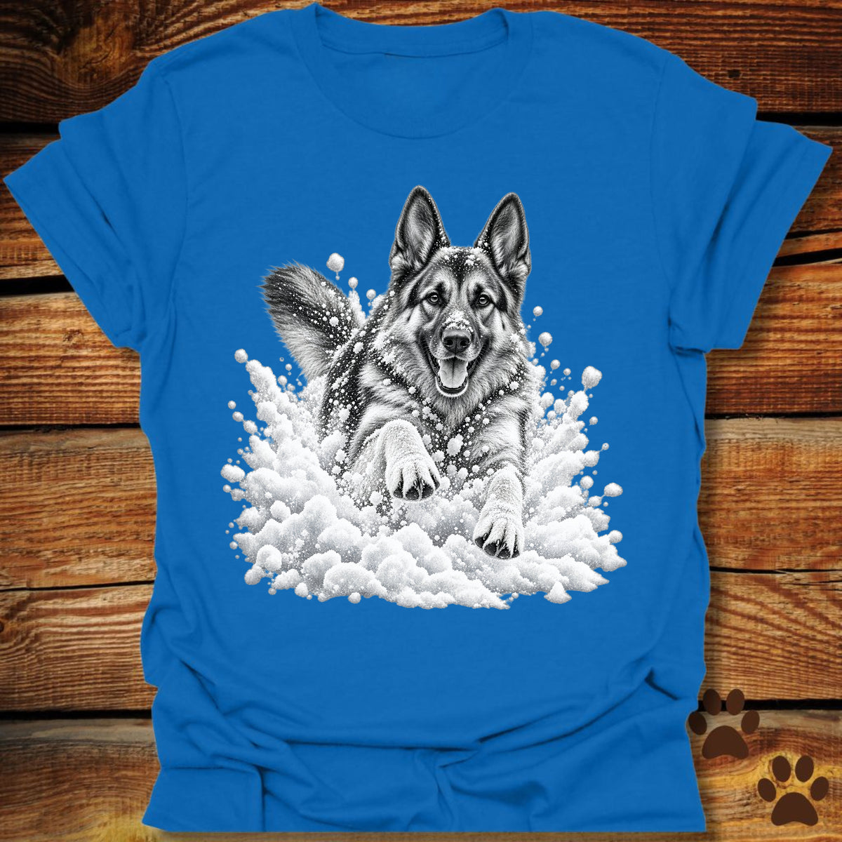 German Shepherd Snow Day T-Shirt