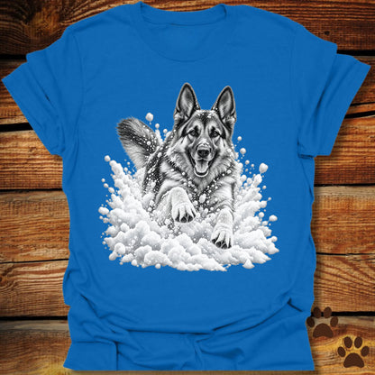 German Shepherd Snow Day T-Shirt