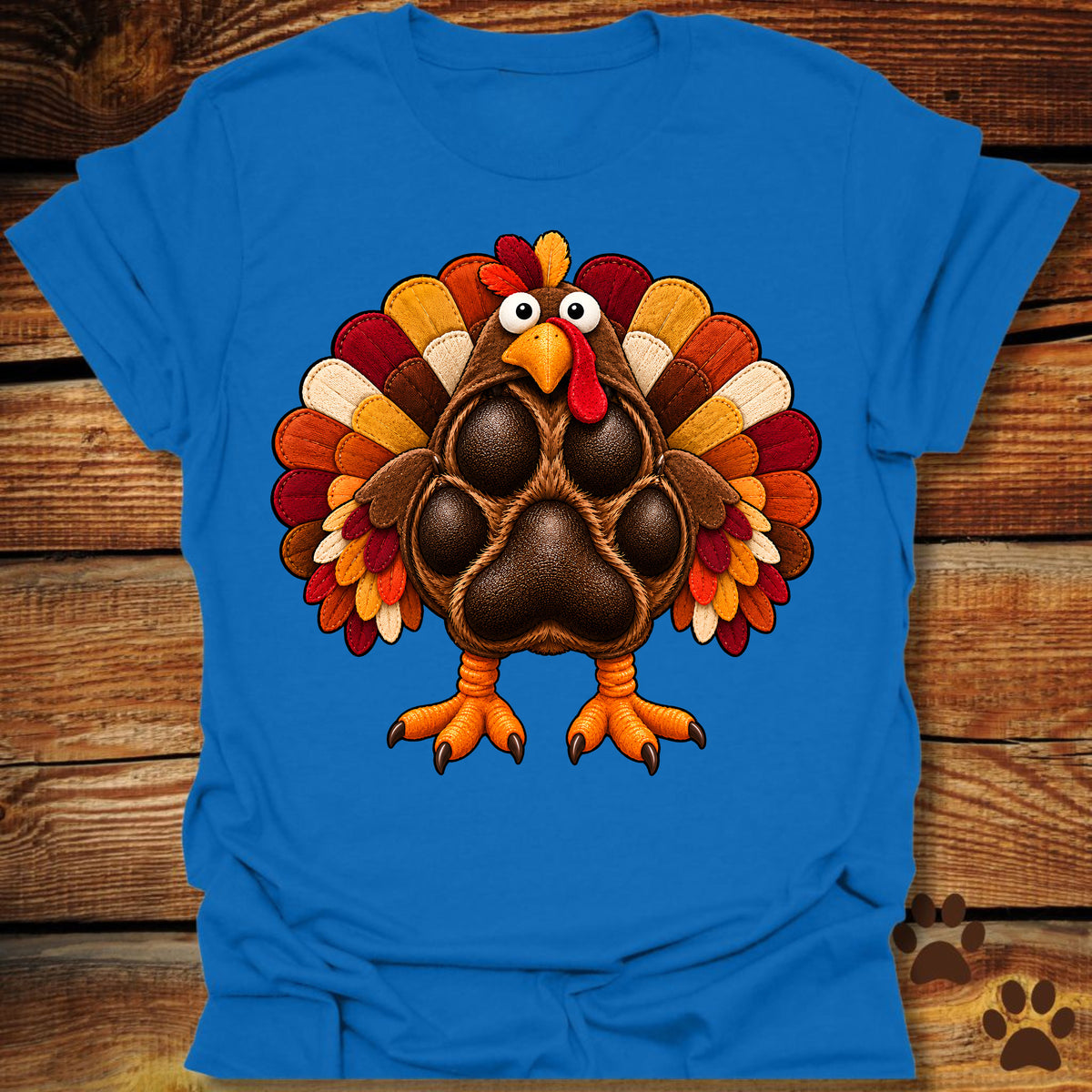 Thanksgiving Turkey Paw T-Shirt