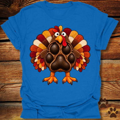 Thanksgiving Turkey Paw T-Shirt