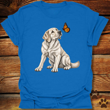 Yellow Labrador Butterfly T-Shirt