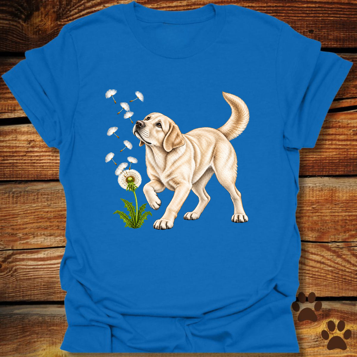 Yellow Labrador Dandelion Wish T-Shirt