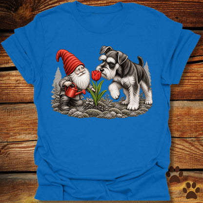 Garden Gnome and Schnauzer T-Shirt