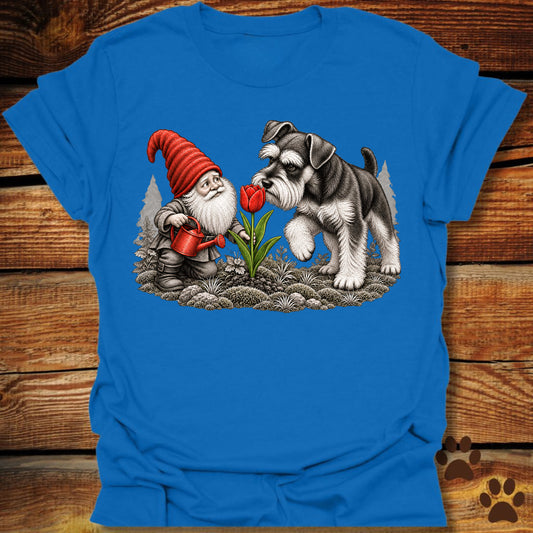 Garden Gnome and Schnauzer T-Shirt
