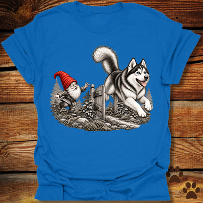 Garden Gnome Husky Escape T-Shirt