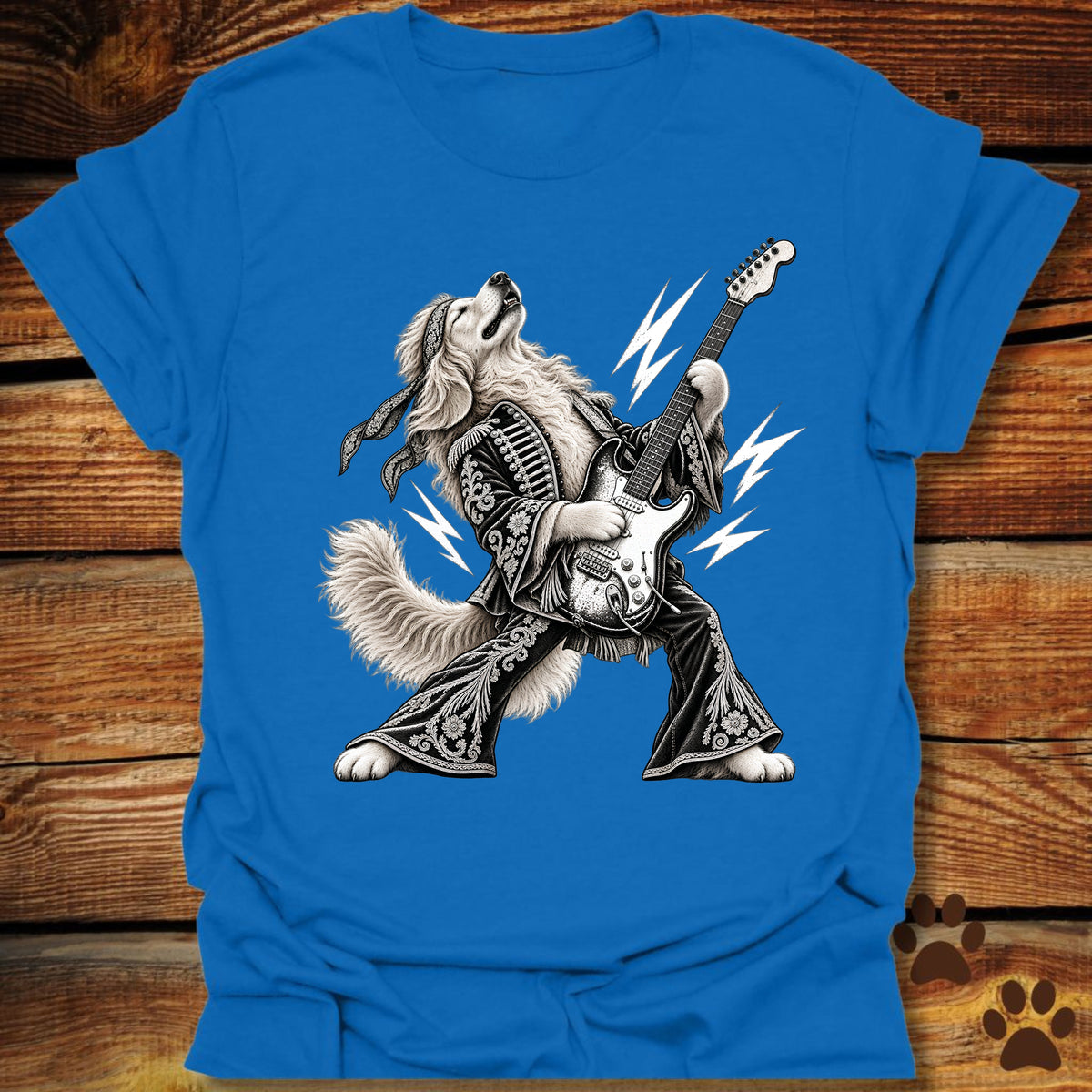 Golden Retriever Guitar Hero T-Shirt