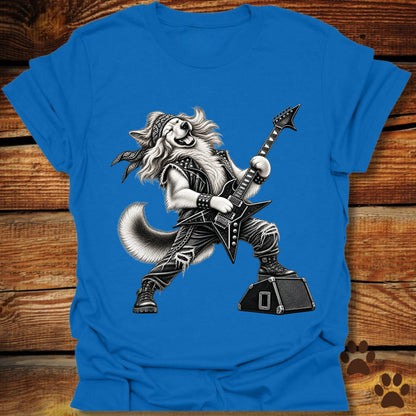 Golden Retriever Heavy Metal Guitar T-Shirt