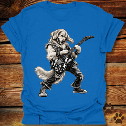 Golden Retriever Guitar Shredder T-Shirt