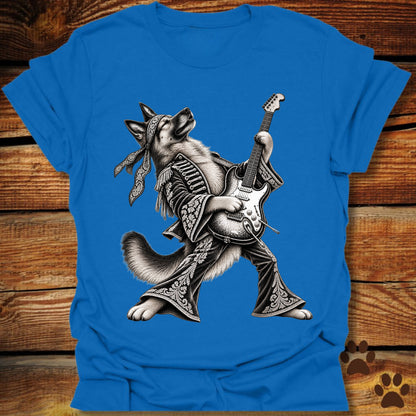 German Shepherd Guitar Hero T-Shirt