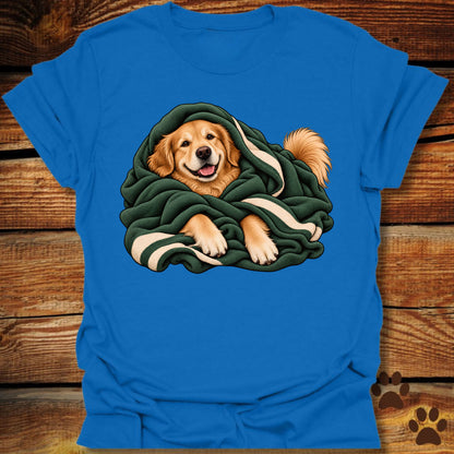 Golden Retriever Blanket Burrito T-Shirt