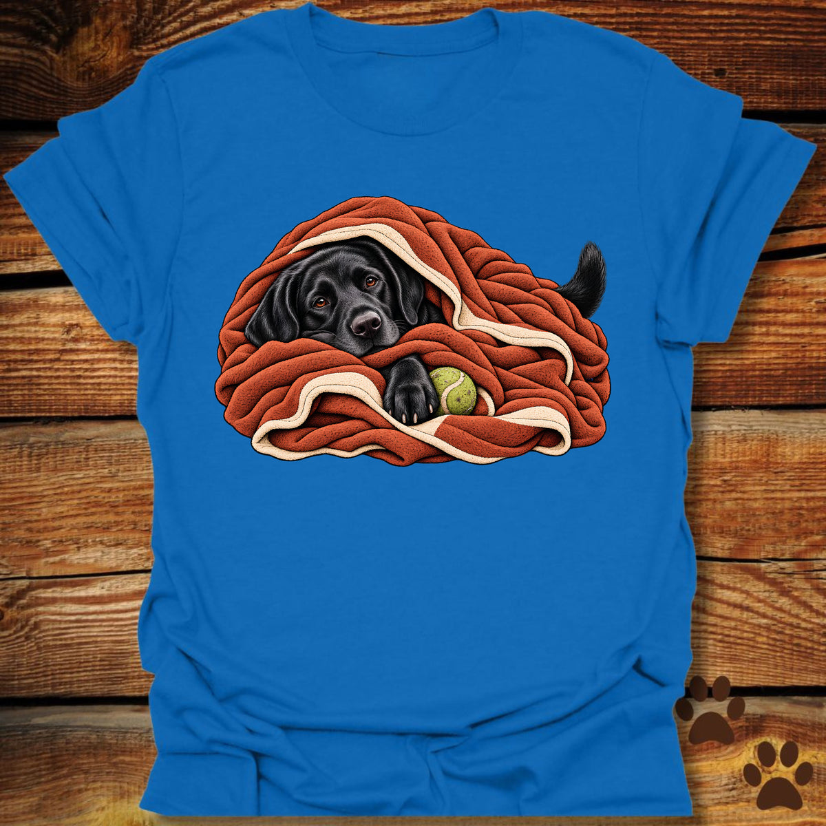 Labrador Retriever Blanket Burrito T-Shirt