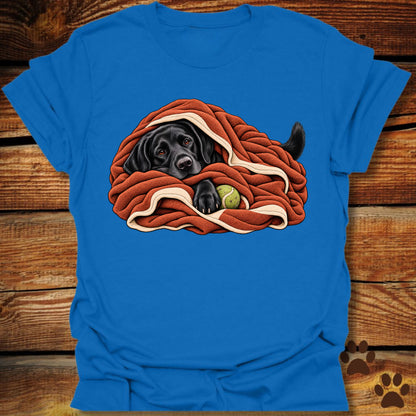 Labrador Retriever Blanket Burrito T-Shirt