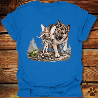Fairy, Frog and German Shepherd T-Shirt